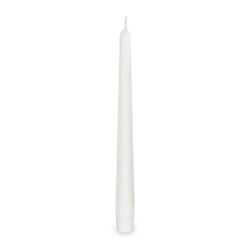 Lumânare conică albă Ø23 x 245 mm [10 buc]