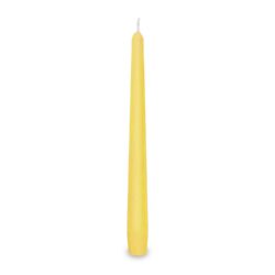 Lumânare conică galbenă Ø23 x 245 mm [10 buc]