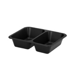 Caserolă meniu termosigilabilă - cu două compartimente - 50 buc - 227x178x50 mm