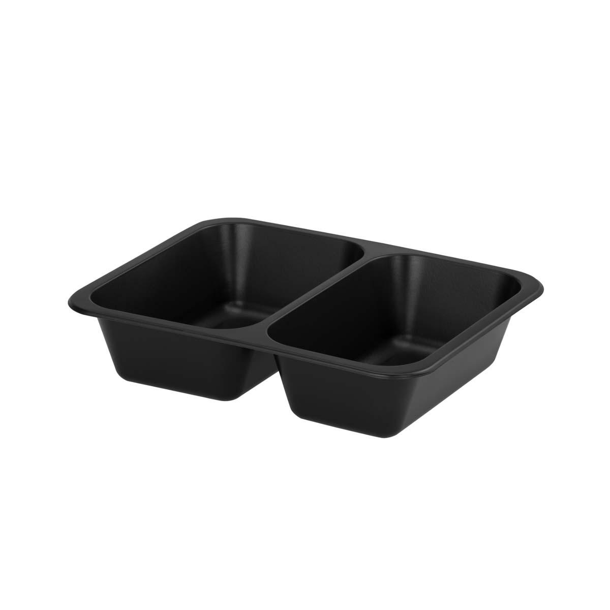 Caserolă meniu termosigilabilă - cu două compartimente - 50 buc - 227x178x50 mm