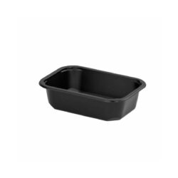 Caserolă - neagră - 160x112x45 mm | Gastrobucatarie.ro, din polipropilenă, destinată transportului diverselor preparate.