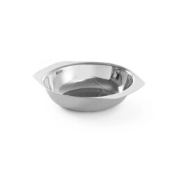 Bol pentru salată din inox, Ø 120 mm, cu mânere laterale.