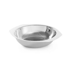 Bol pentru salată din inox, Ø 140 mm, cu mânere laterale.