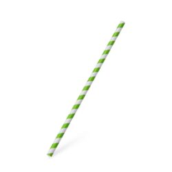 Pai din hârtie Spirală verde `JUMBO` Ø8mm x 25cm [100 buc]