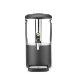 Dozator de băuturi UNIQ Hendi, 4 L, negru, cu robinet anti-picurare.
