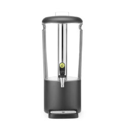 Dozator de băuturi UNIQ Hendi, 8 L, negru, cu robinet anti-picurare.