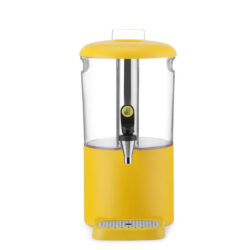Dozator de băuturi UNIQ Hendi, 4 L, galben, cu robinet anti-picurare.
