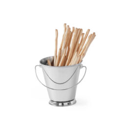 Gălețică de servire din inox, Ø 125 mm, pentru gustări.