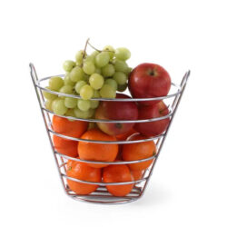 Coș pentru fructe din sârmă cromată, Ø 215 mm.