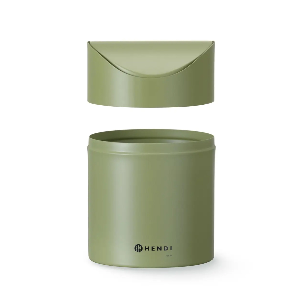 Coș de gunoi de masă, verde mat, 1,2 L, Ø 120 mm.