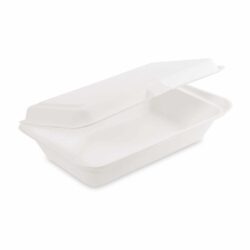 Caserolă meniu din trestie de zahăr fără compartimente 250 x 162 x 63 mm [50 buc]