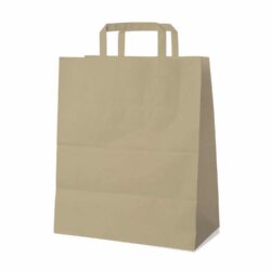 Pungă din hârtie maro 32+16 x 39 cm [250 buc]