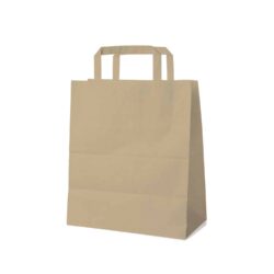 Pungă din hârtie maro 22+10 x 28 cm [50 buc]