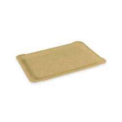 Tavă din hârtie (FSC Mix) rezistentă la grăsime kraft 13 x 20 cm `nr.4` [250 buc]