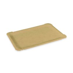 Tavă din hârtie (FSC Mix) rezistentă la grăsime kraft 17 x 23 cm `nr.6` [250 buc]