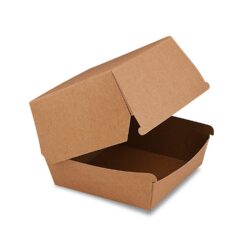 Cutie burger (PAP FSC Mix) rezistent la grăsime kraft 110 x 110 x 90 mm [50 buc]