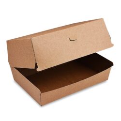 Cutie burger plus (PAP FSC Mix) rezistent la grăsime kraft 195 x 135 x 100 mm [50 buc]