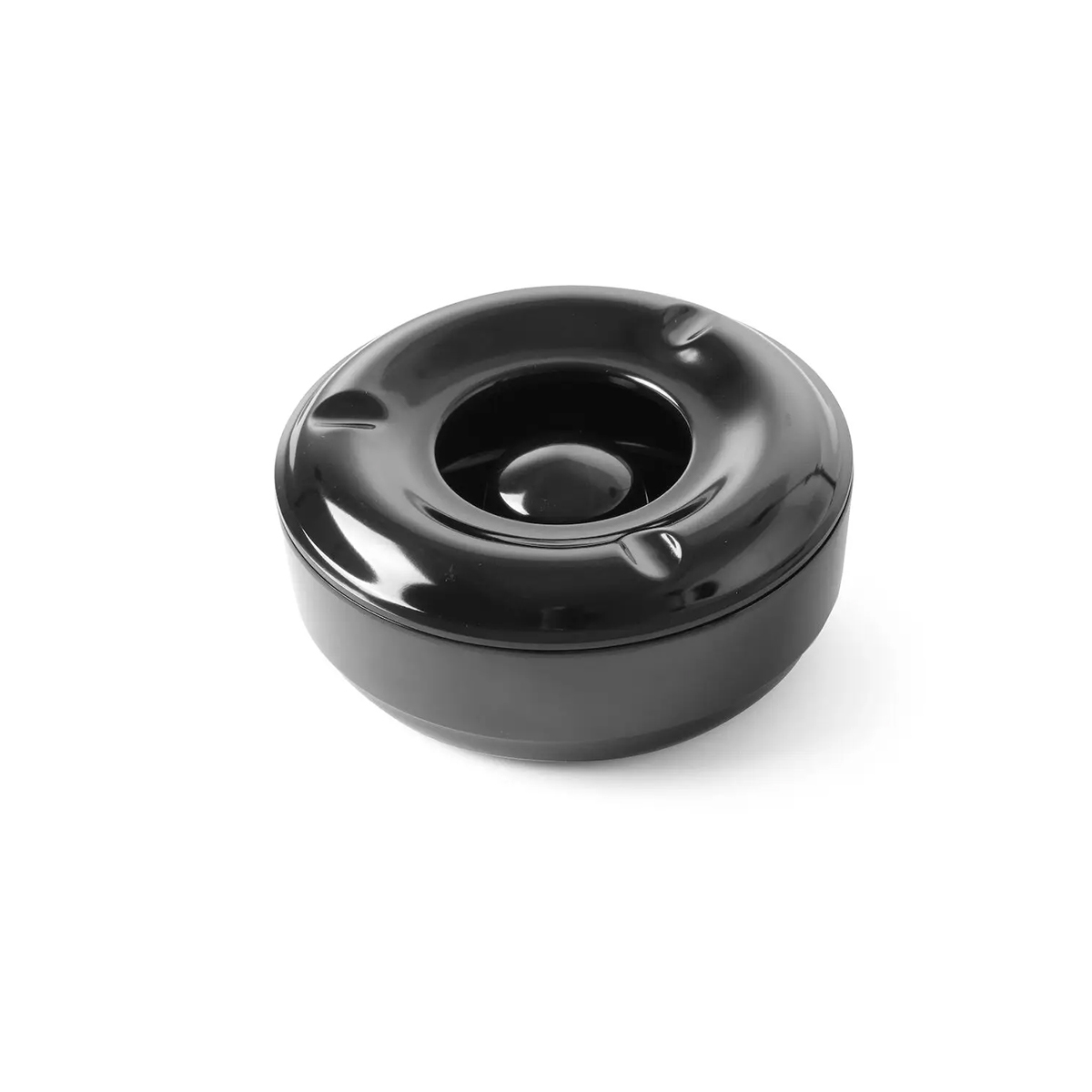 Scrumieră - Ø 146x60 mm | Hendi 569757 este o scrumieră rotundă practică, destinată utilizării în unitățile HoReCa și în spațiile exterioare pentru fumat.