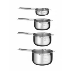 Set căni de măsurat - 4 buc - 135x80x45 | Hendi 596494 este o soluție practică pentru măsurarea precisă a ingredientelor, atât în bucătăriile profesionale, cât și în gospodărie.