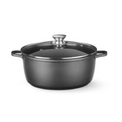 Oală - 9 L - 405x332 mm - neagră | Hendi 611043 este o oală universală robustă, destinată gătitului zilnic atât în unitățile HoReCa, cât și în gospodărie.