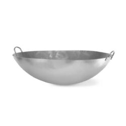 Tigaia wok profesională Ø 710x220 mm Hendi 626504, din oțel carbon, este destinată utilizării intensive în unitățile HoReCa.