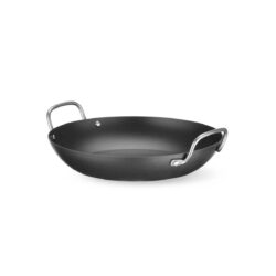Tigaia wok - Ø 204 mm | Hendi 627945 are două mânere practice, care ușurează manevrarea la servirea preparatelor.