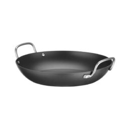 Tigaia wok pentru servire - Ø 264x297 mm | Hendi 627969 are două mânere practice, care ușurează manevrarea la servirea preparatelor.