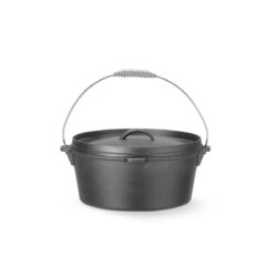 Vasul din fontă 7,2 L Ø 310 mm Hendi 629376 este robust, destinat gătitului tradițional și lent al tocănițelor și supelor.