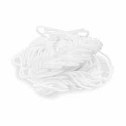Șnur elastic alb Ø2mm x 10m pentru măști faciale [1 buc]
