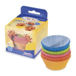 Formă din hârtie pentru copt (PAP) mix de culori Ø50 x 30 mm [100 buc]