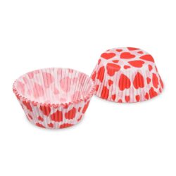 Formă din hârtie pentru copt (PAP) inimioare Ø50 x 30 mm [40 buc]