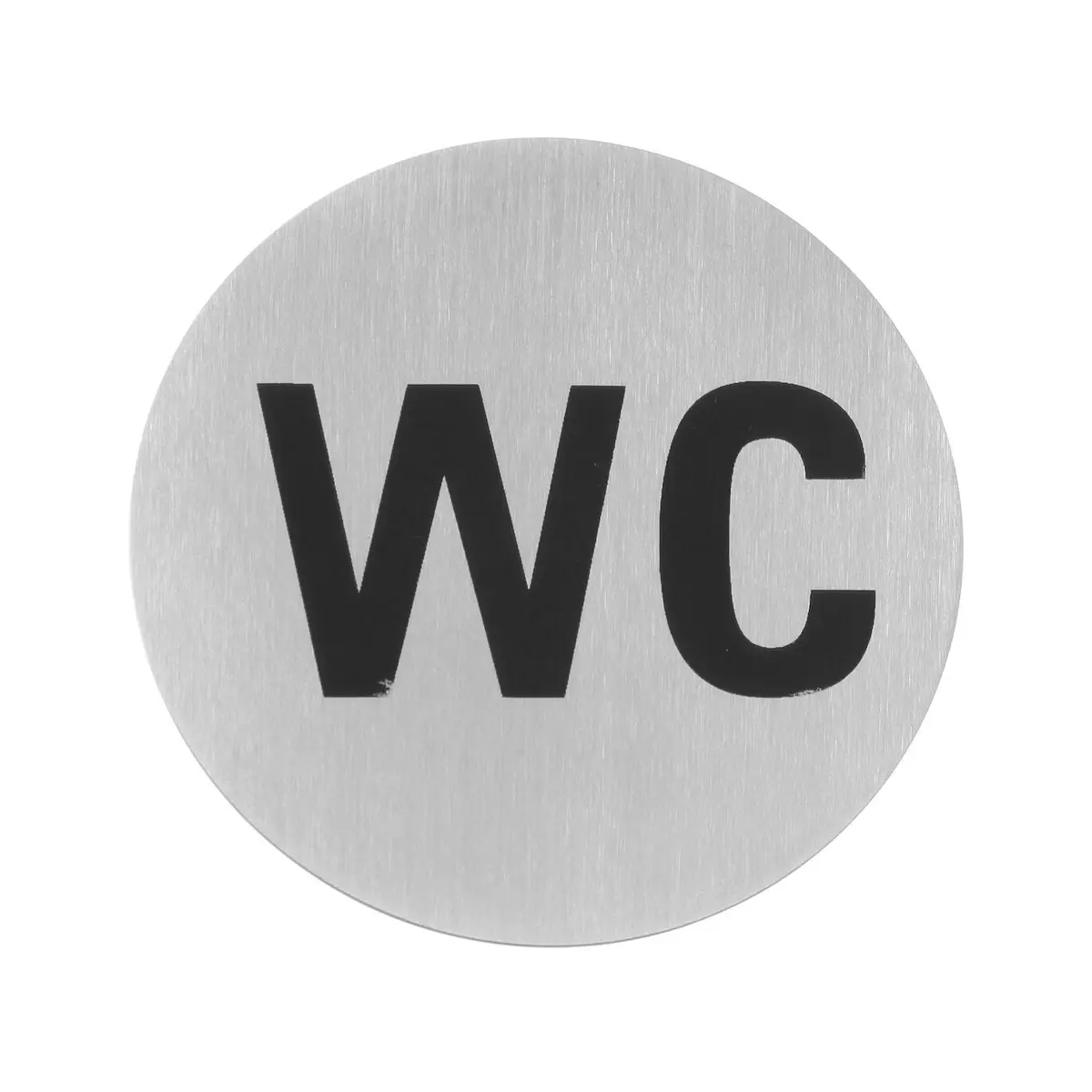 Tăblița pentru ușă – WC | Hendi 663622 din oțel inoxidabil, cu pictogramă minimalistă, alegerea ideală pentru unități HoReCa și birouri.