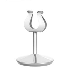 Suportul de meniu Ø 75x100 mm Hendi 665503 este elegant, din inox, destinat prezentării meniurilor sau a numerelor de masă.