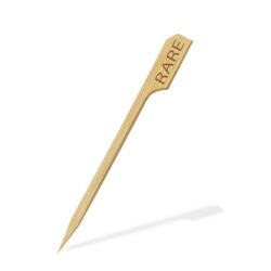 Scobitoare pentru steak (bambus) "RARE" 9cm [250 buc]