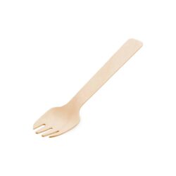 Furculiță pentru desert (lemn) 10,5cm [100 buc]
