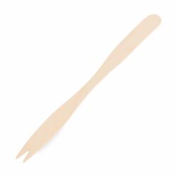 Furculiță pentru gustare (lemn) lungă 14cm [500 buc]
