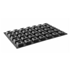 Forma de silicon SQUARE 570x375x25 mm Hendi 677261 are o utilizare universală în cofetărie, cu dimensiunile L570 x l375 x H25 mm.