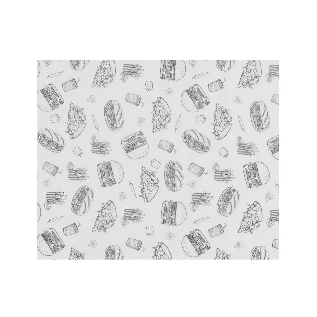 Hârtie pergament de calitate - 200x250 mm - alb-negru | Hendi 678268