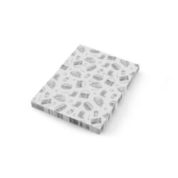 Hârtie pergament de calitate - 200x250 mm - alb-negru | Hendi 678268
