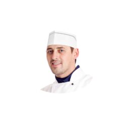 Bonetă de bucătar tip barcă (PAP) albă [25 buc]