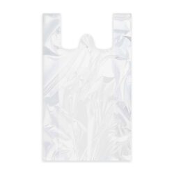 Sacoșă (HDPE) albă 30+18 x 55 cm `10kg` [100 buc]