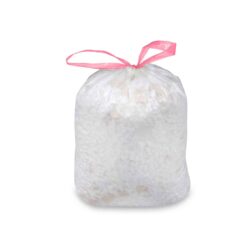 Pungă pentru coș de gunoi (HDPE) cu șnur albă 70 x 100 cm 120L `XL` [10 buc]