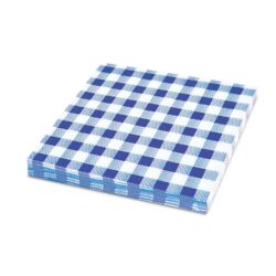 Șervet 1 strat carouri albastru 33 x 33 cm [100 buc]