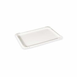 Tavă din hârtie albă 10 x 16 cm `nr.3` [250 buc]