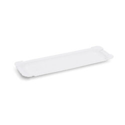Tavă din hârtie albă 8 x 23 cm [250 buc]