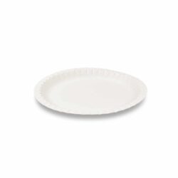 Farfurie din hârtie albă Ø23cm [100 buc]
