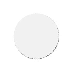 Platou din carton pentru tort, albă, Ø26cm RECY [100 buc]