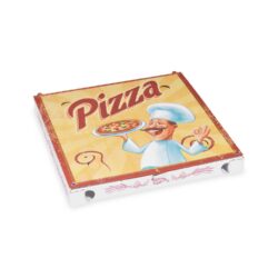 Cutie pentru pizza din carton ondulat 29,5 x 29,5 x 3 cm [100 buc]