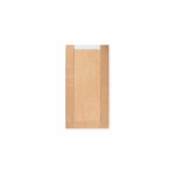 Pungă din hârtie cu fereastră 9cm 15+6 x 29 cm [1000 buc]