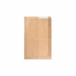 Pungă din hârtie cu fereastră 12cm 22+5 x 34 cm [1000 buc]